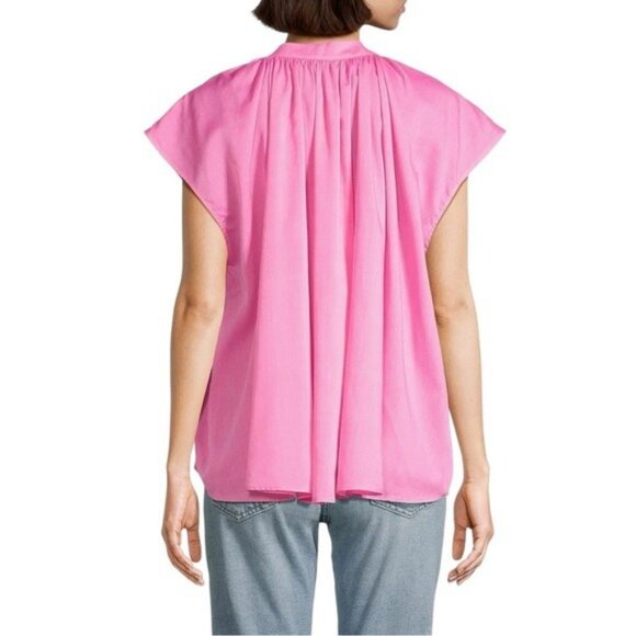 🌻NEW w/tags Anthropologie Harshman Pink Finch Blouse Size 2X - Picture 6 of 12